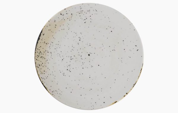 PRATO COUPE Ø28CM RUSTICO BRANCO IN